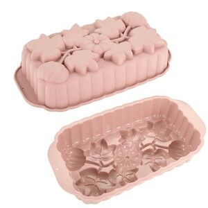 Pink Fall theme Silicone Baking Mold NIB
